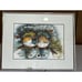 Don Nedobeck Framed Watercolor Print “Early Birds” 11 X 14 Inches