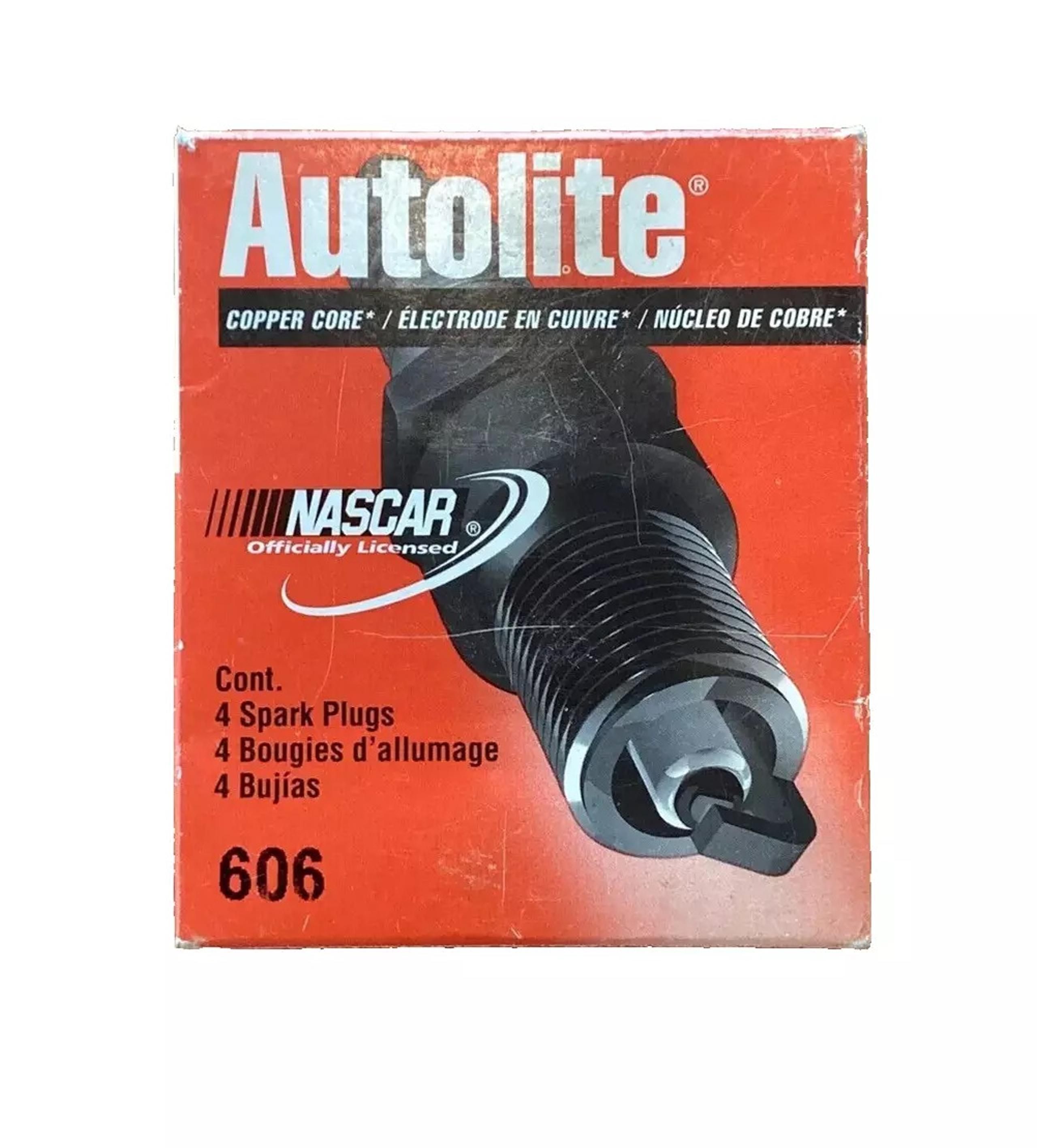 NEW SET of 4 Autolite 606 Copper Core Spark Plugs