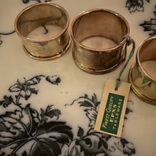 English Hallmarked Sterling/EPNS Napkin Ring Lot