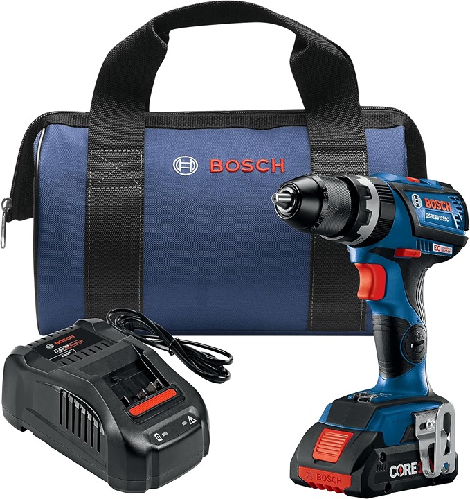 BOSCH GSB18V-535CB15 18V EC Brushless Connected-Ready 1/2 In. Hammer Drill/Drive