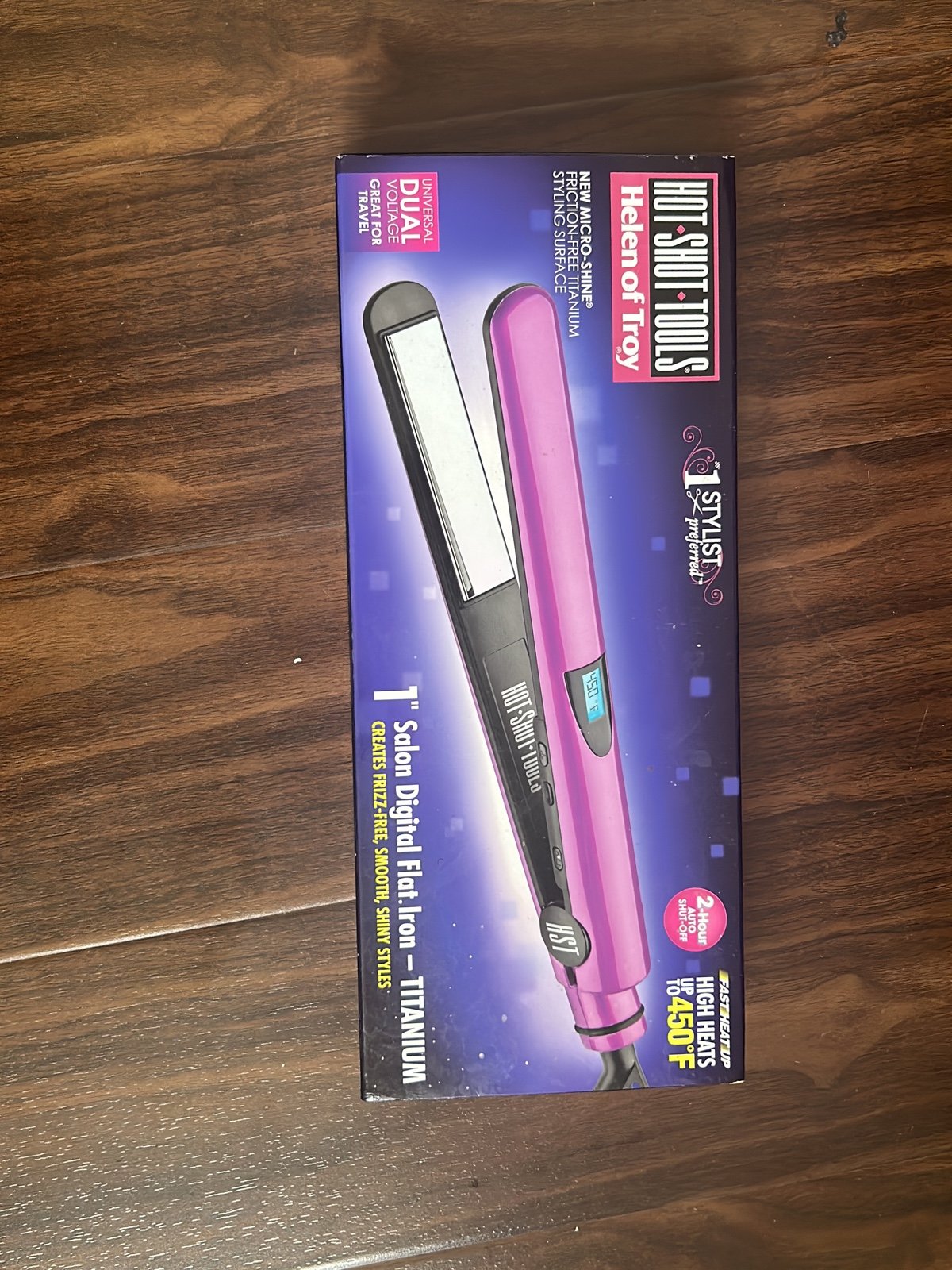 1” salon digital flat iron - TITANIUM
