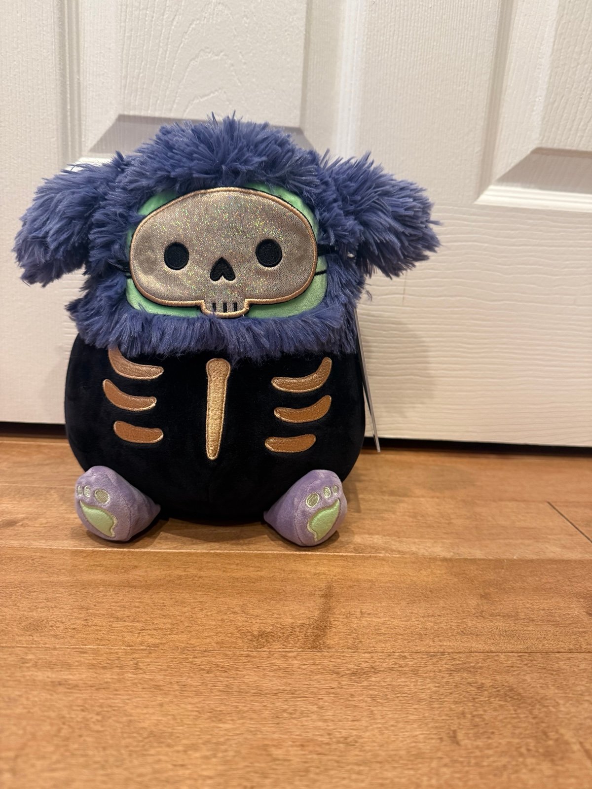 Squishmallow 8” Custom Zombie Benny and Golden Sparkly Stix BNWT