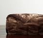 Pottery Barn Very plush Brown Bear throw NWT