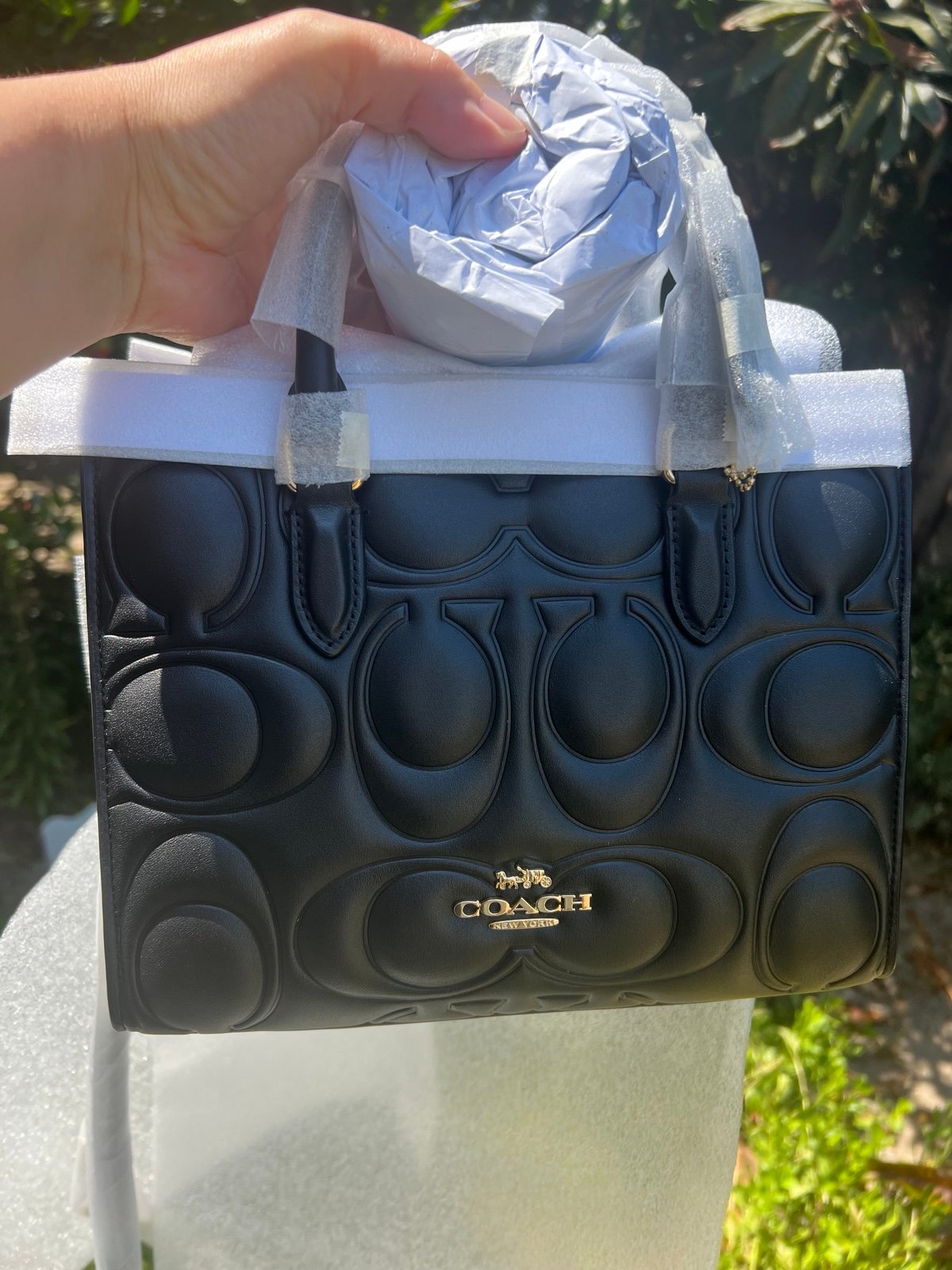 NWT Coach Maggie Small Tote Bag In Signature Leather