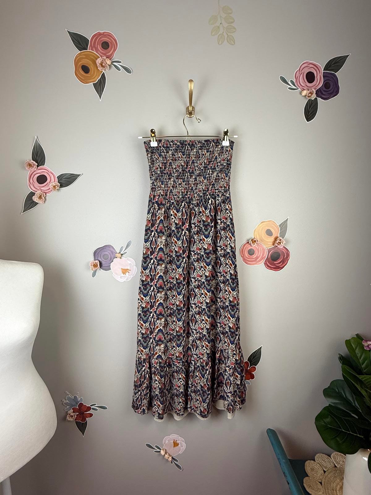Evereve Strapless Smocked Maxi Dress - Size - XS