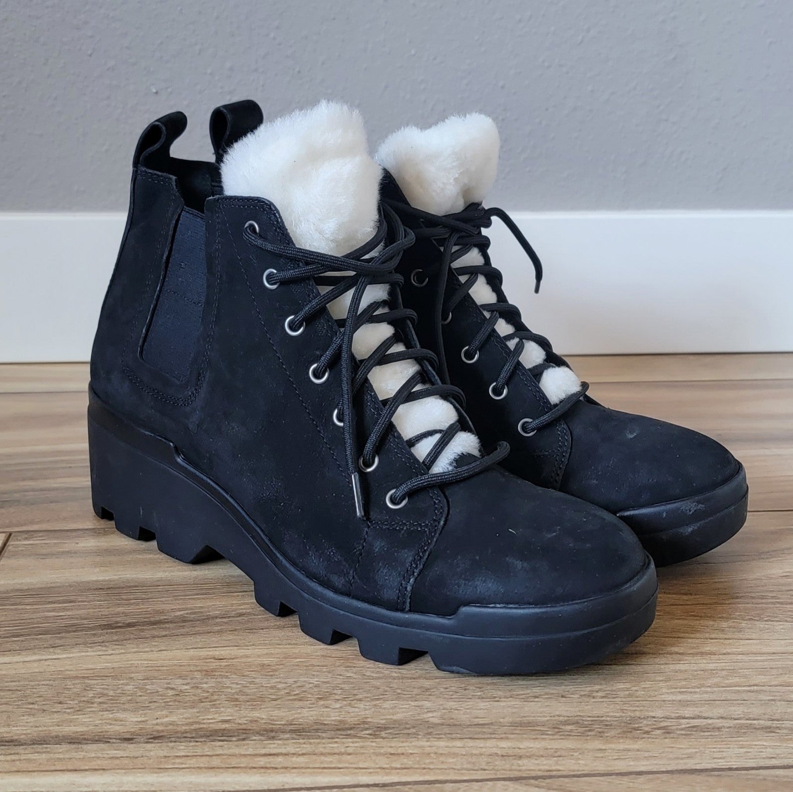 Eileen fisher combat clearance boots