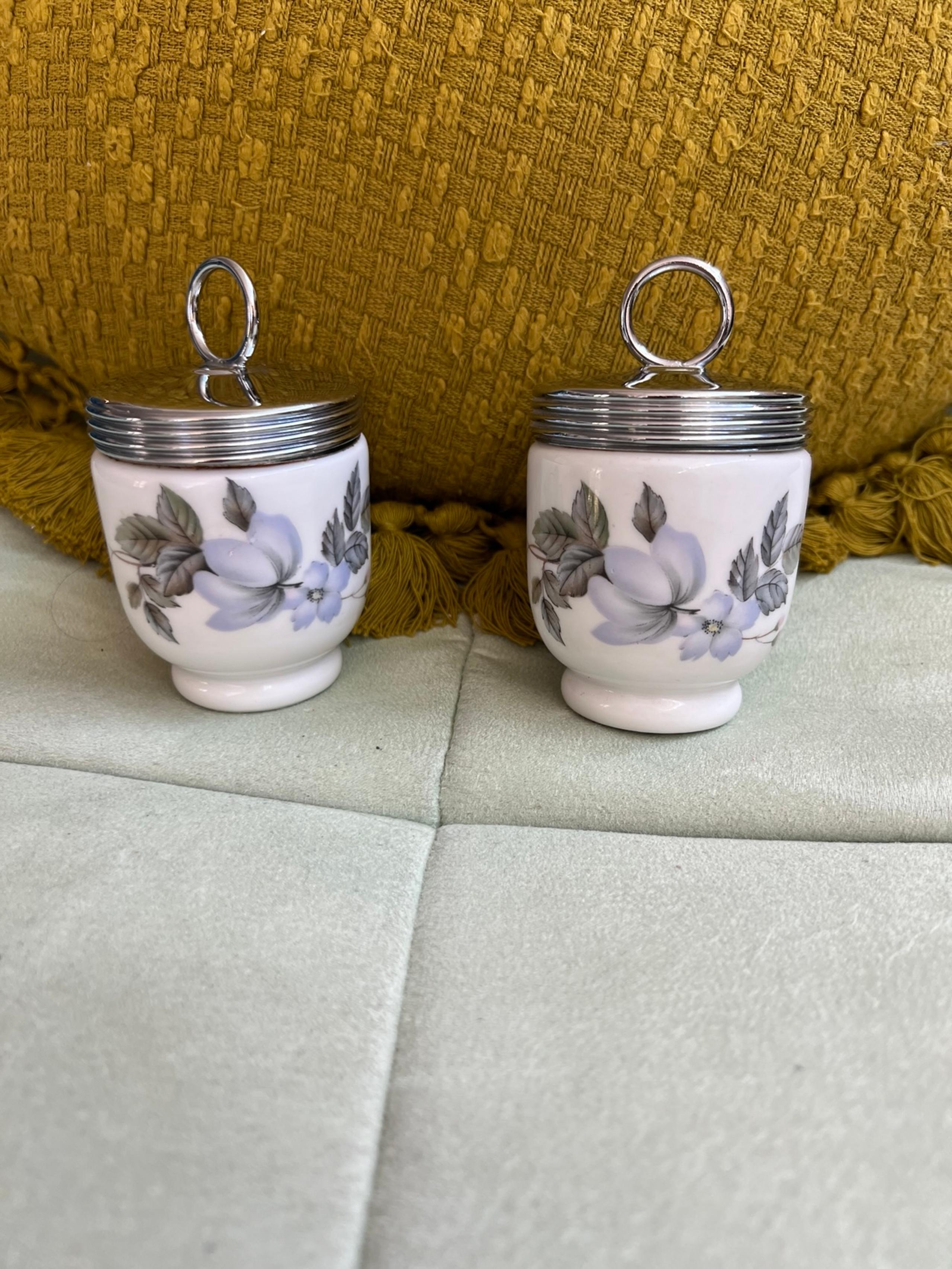Royal Worcester Egg Coddler Pair