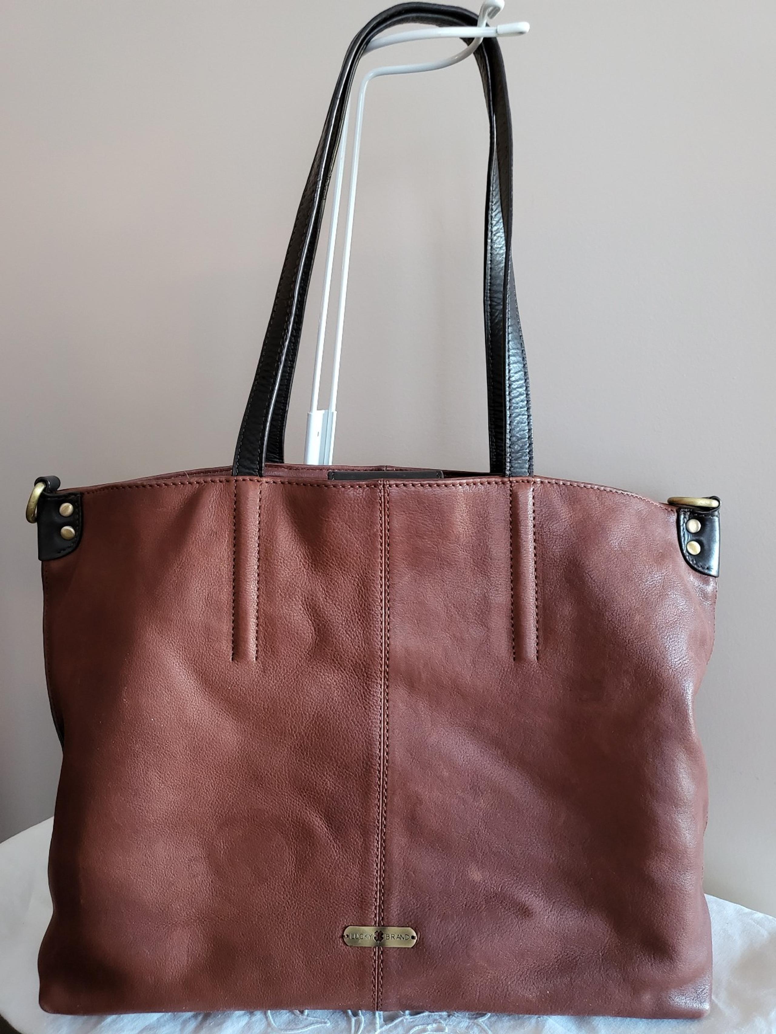 Lucky Brand brown leather tote bag