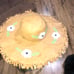 Betsey Johnson Vintage Straw floppy Hat