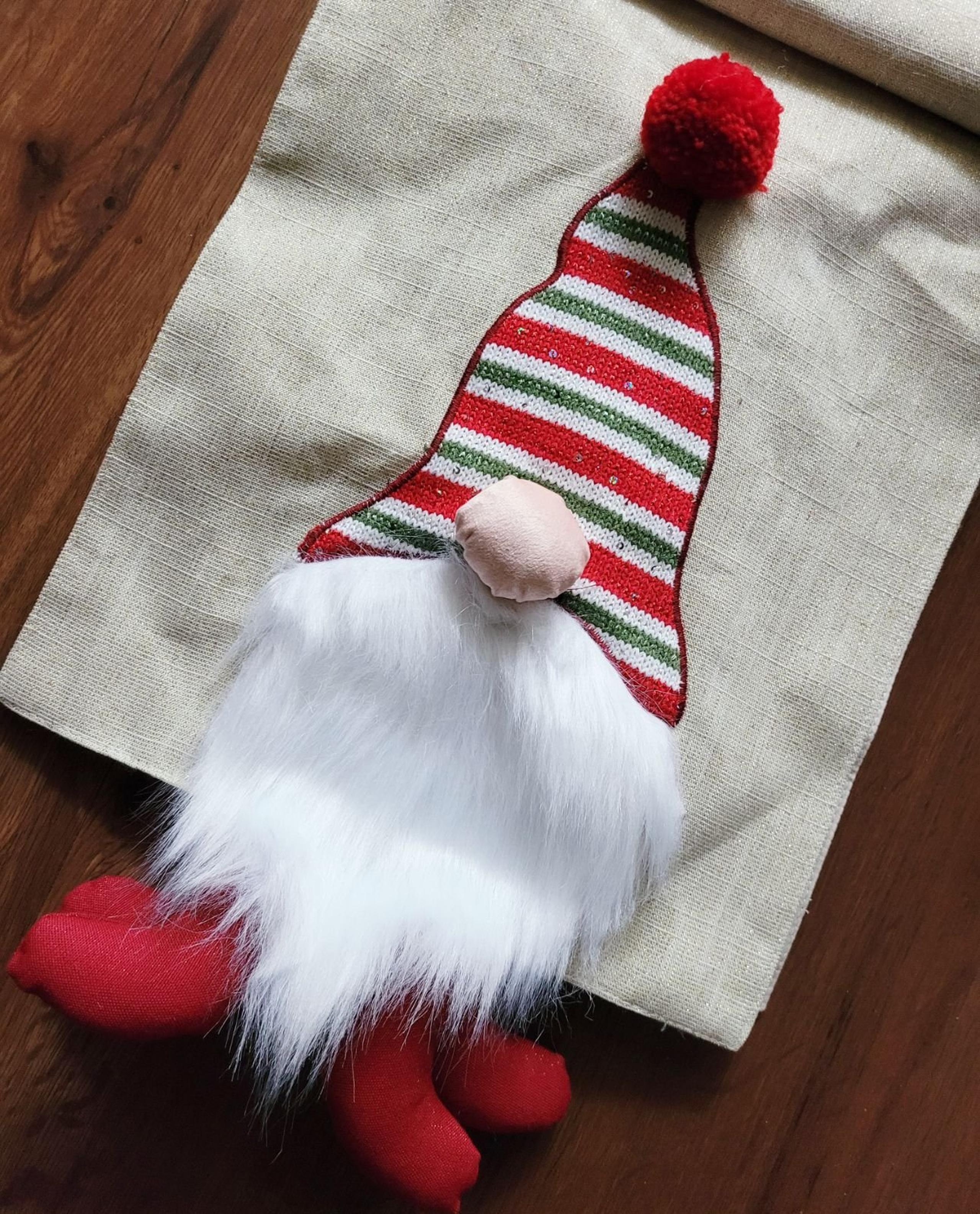 Gnome Christmas Table Runner