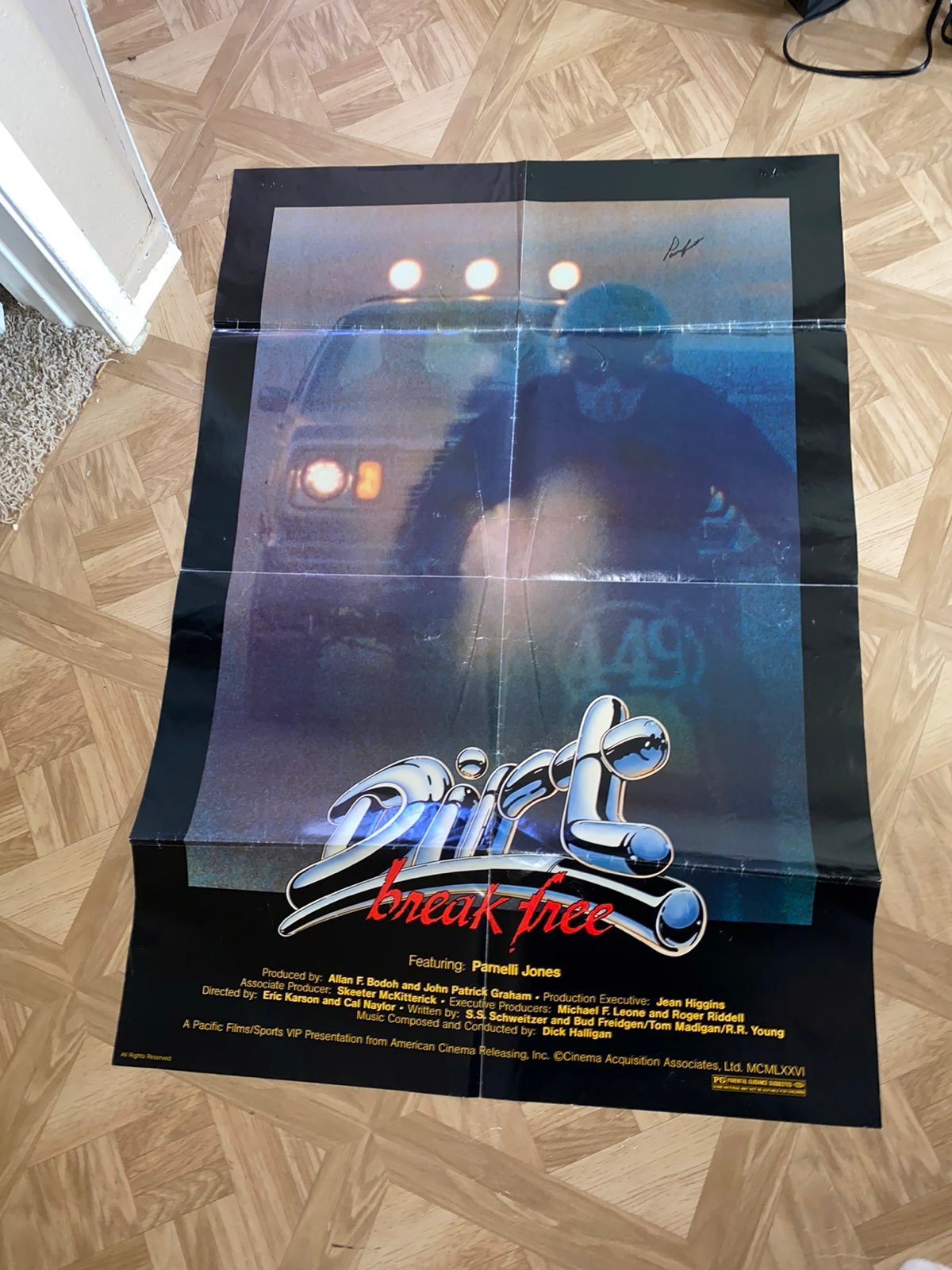 THE DIRT POSTER SIGNED PARNELLI JONES
