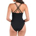 La Blanca Island Goddess Underwire Lace Up One Piece Swimsuit Black Size 14