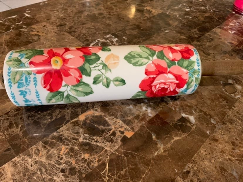 Pioneer Woman Rolling Pin Vintage Floral