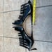 Tania Spinelli Black Patent Leather Cage Front Sandal