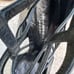 Tania Spinelli Black Patent Leather Cage Front Sandal