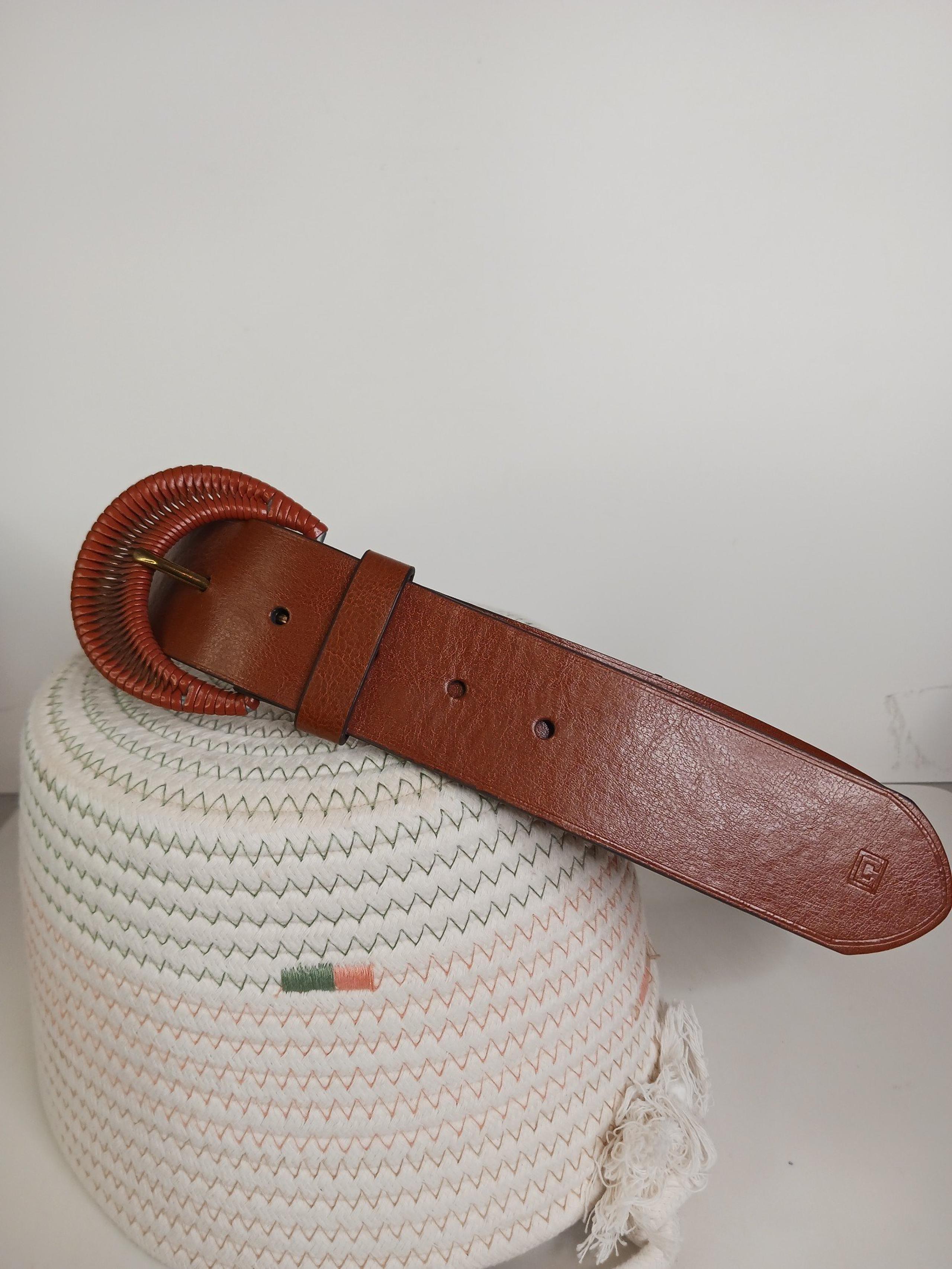 Chaps Women's Brown Belt XL western y2k modern