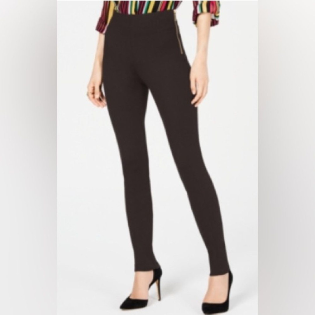 INC International Concepts Size 8 Skinny Leg Regular High Rise Pant Side Zipper