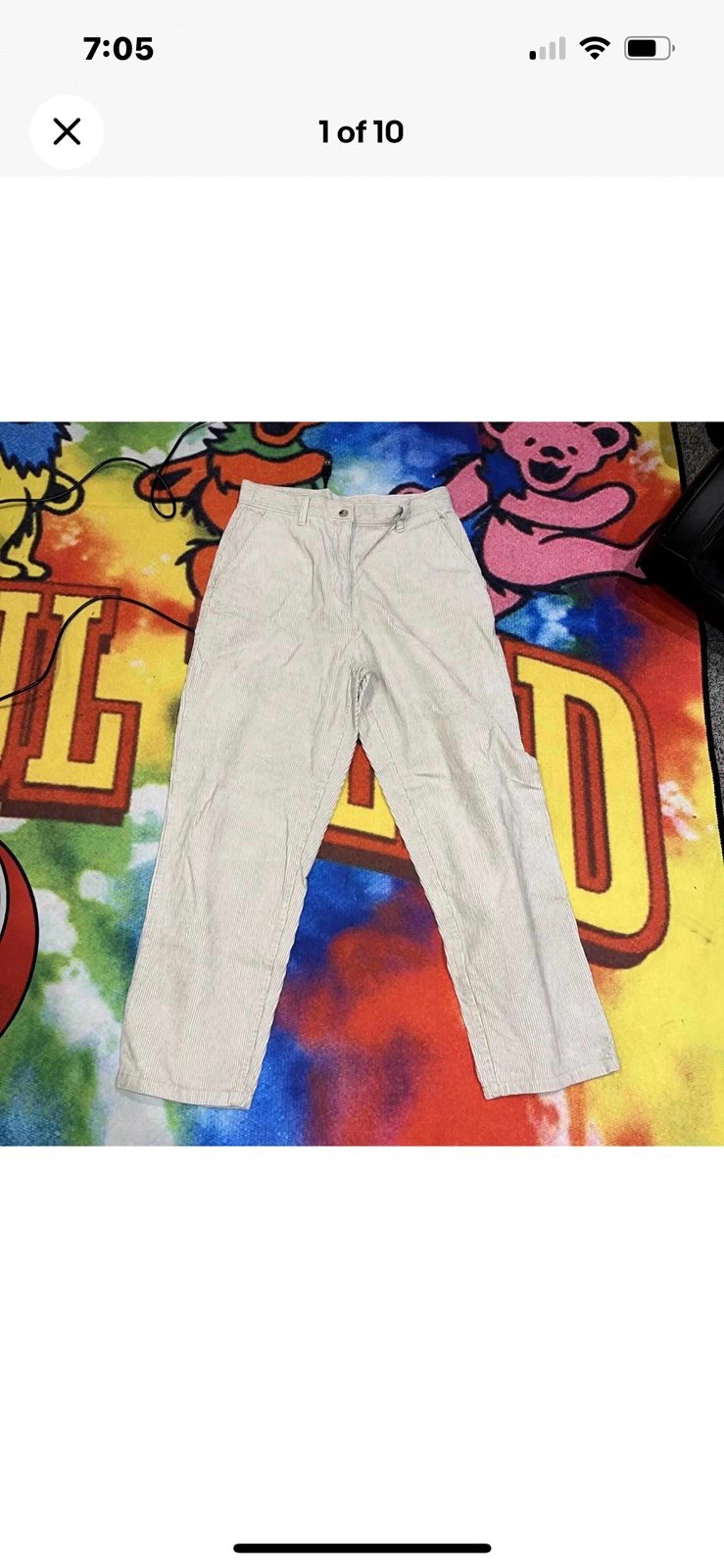 Woolrich Pants British Tan 1964 Hickory Corduroy Women's Size 8 High Waisted