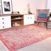 Alfa Rich 4x6 Area Rugs, Pink Grey Rug, Reversible Cotton Pet Friendly Washable
