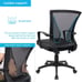 Office Chair Ergonomic Desk Mesh Computer Lumbar Support Armrest Back Rolling Sw
