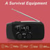 Upgraded Emergency Solar Weather Radio Hurricane Supplies Earthquake Kit