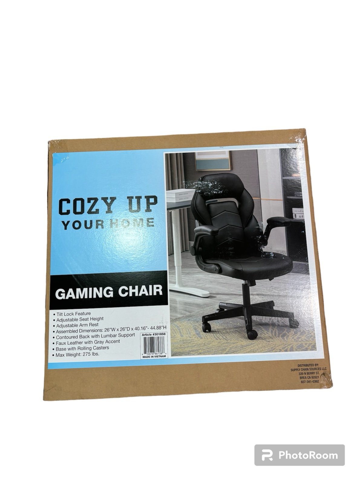 Lifesmart Ergonomic Office and Gaming Chair - Black