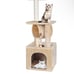 ZENY 36-in Cat Tree & Condo Scratching Post Tower, Beige