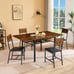 Folding Dining Table, Drop Leaf Dining Table, Extendable Table for 2-4 People
