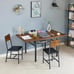 Folding Dining Table, Drop Leaf Dining Table, Extendable Table for 2-4 People
