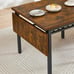 Folding Dining Table, Drop Leaf Dining Table, Extendable Table for 2-4 People