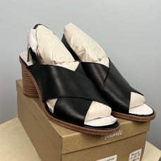 Madewell The Ruthie Crisscross high heel leather sandals size 9.5 Style L2747