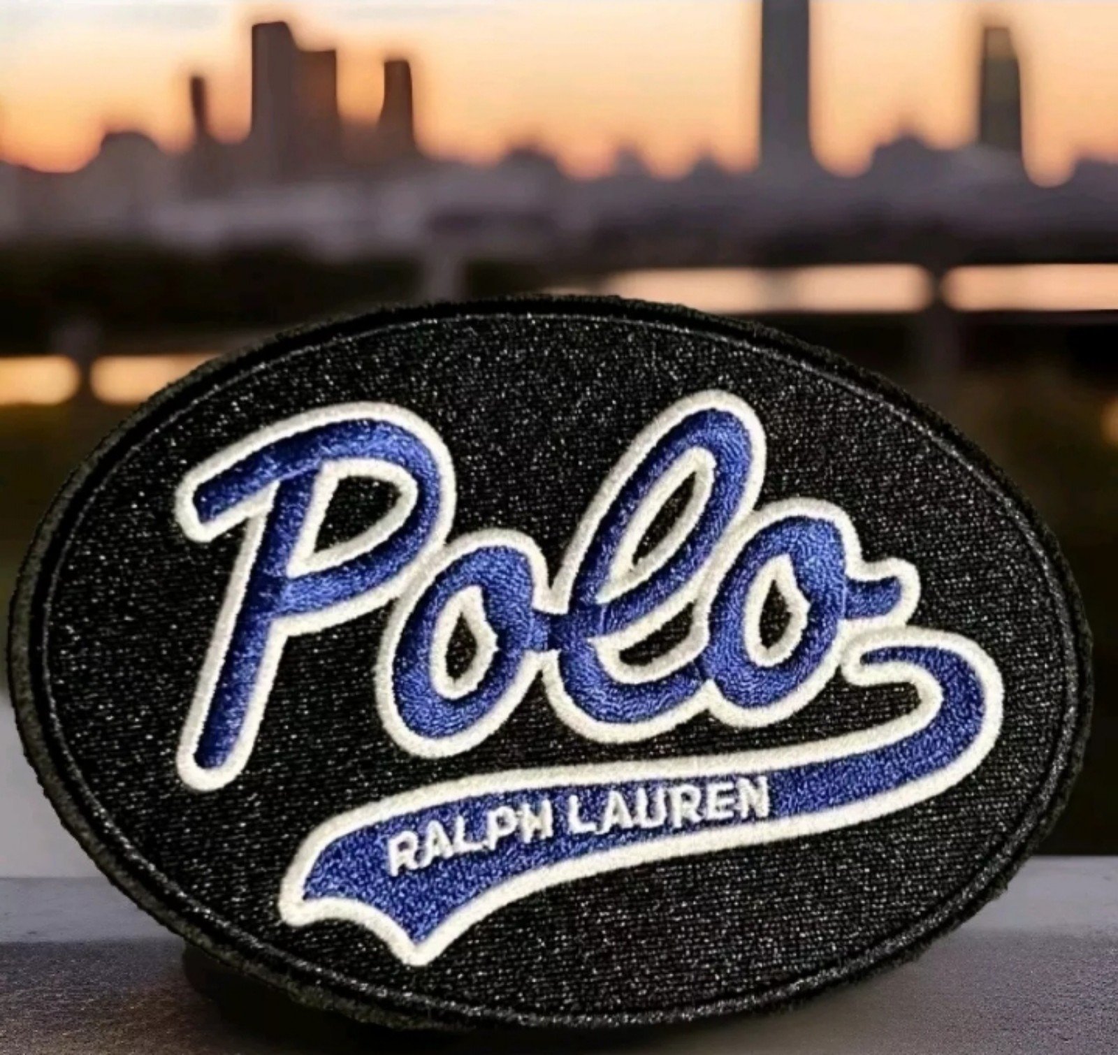 Polo ralph lauren high quality embroidered patches it is size large 4 inches