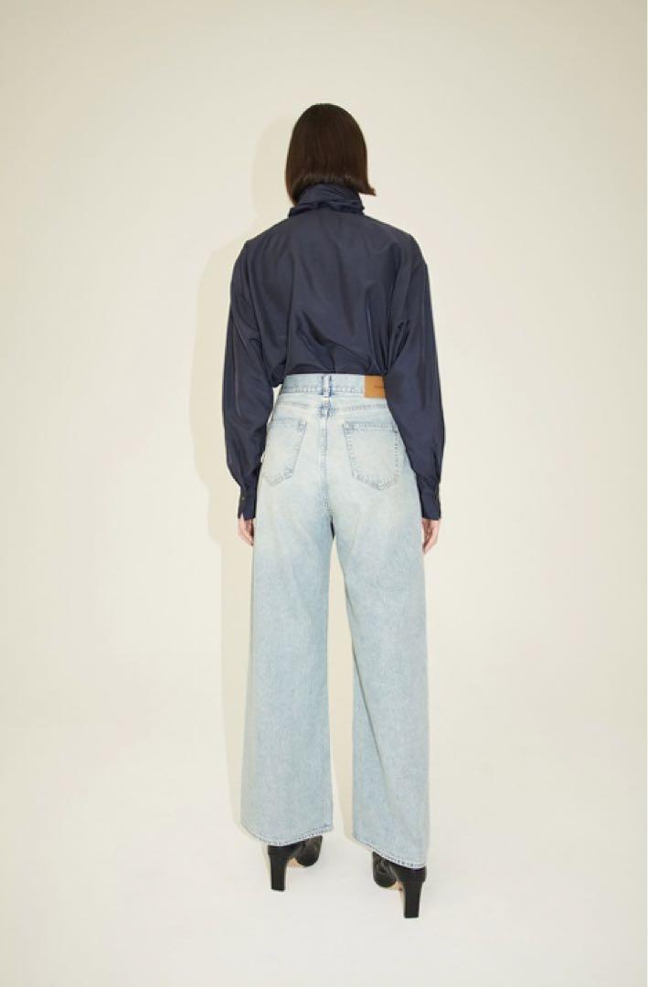 驚きの値段での商品をすべて Suzu Pants Denim Wide Tuck CLANE × Hirose パンツ