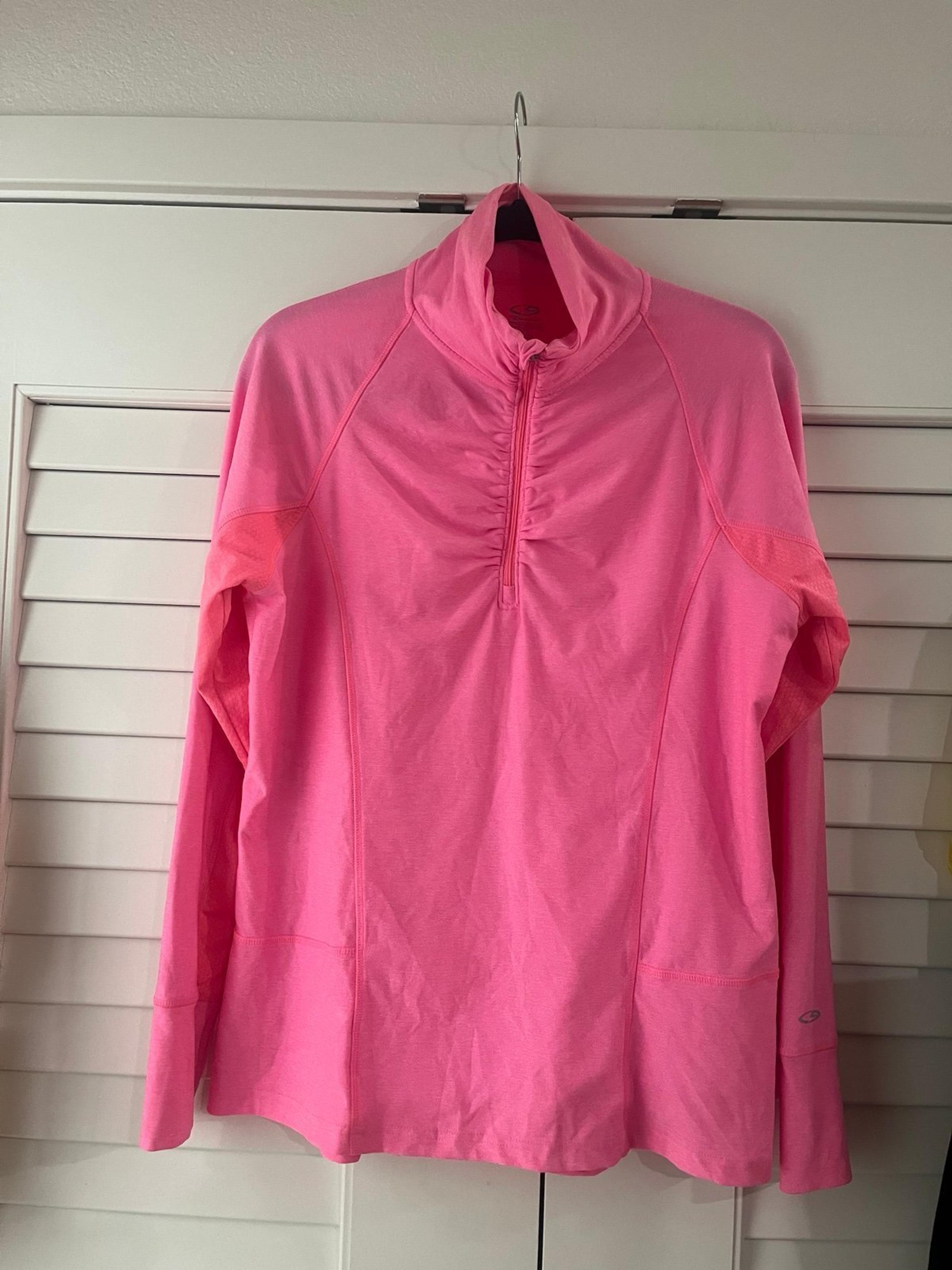 Champion Neon Pink Quarter Zip Women’s athletic top