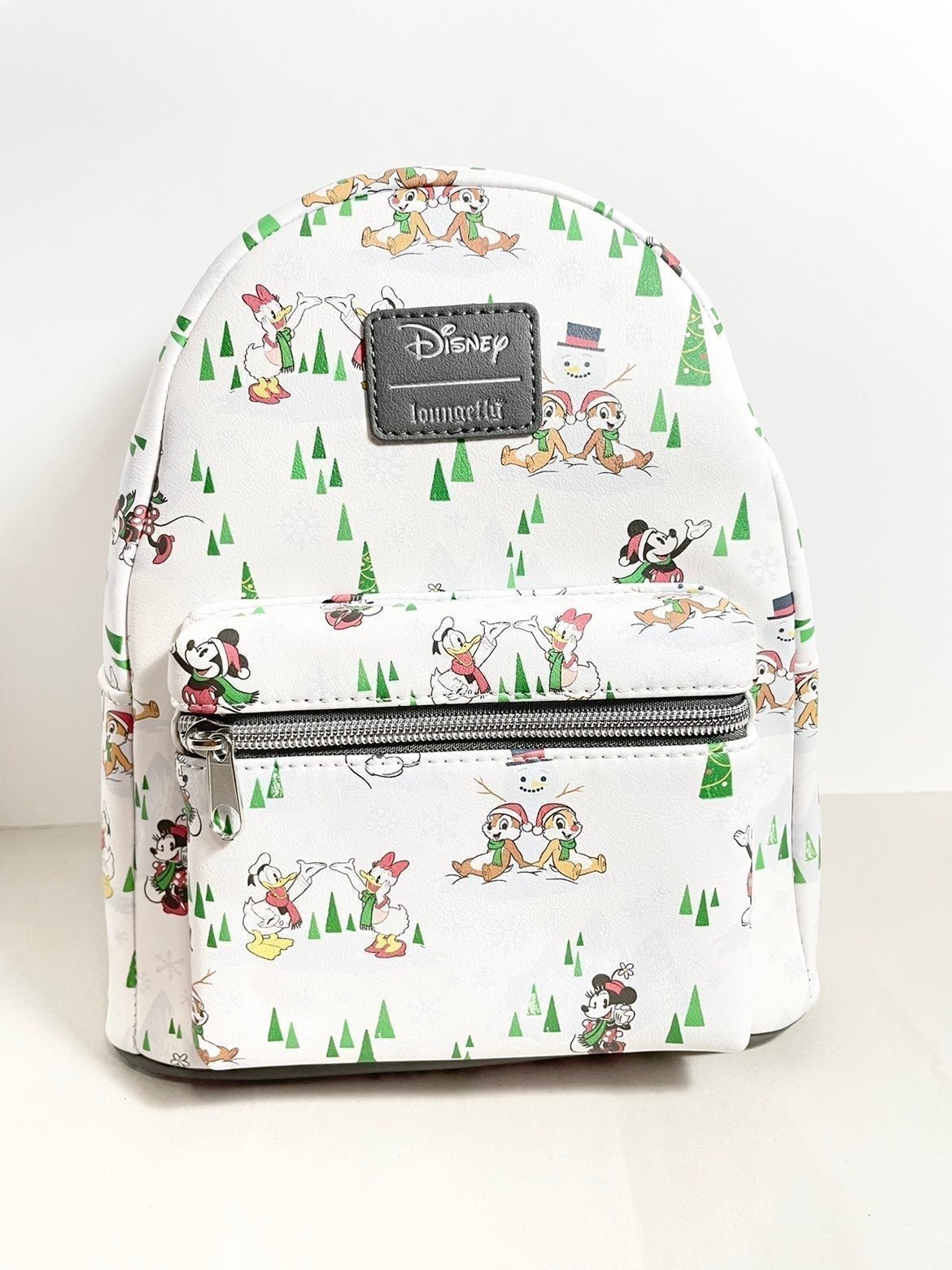 Disney Loungefly Mickey Mouse and Friends Snow Day Christmas Backpack