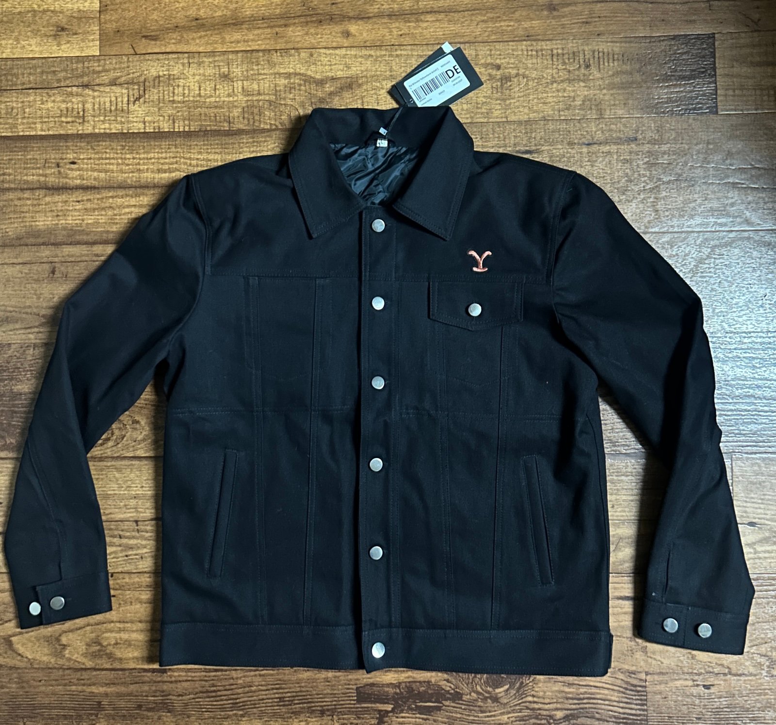Decrum ~ Yellowstone Rip Wheeler” Men's Size Large Black Jean Jacket ~ New