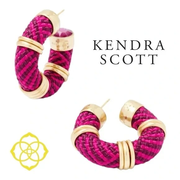 NWT Maya Corded Hoop Earrings