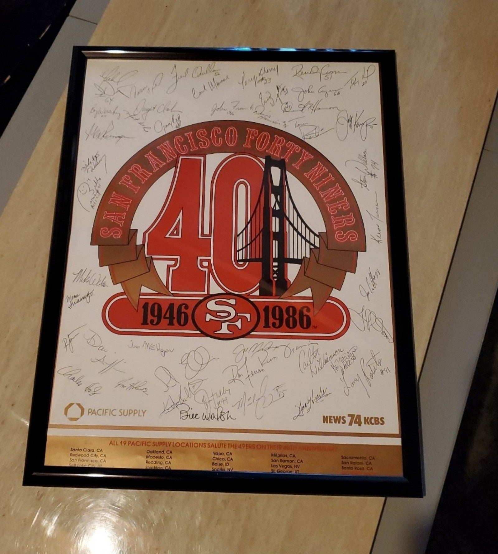 Vintage San Francisco 49ers 40th Anniversary Poster