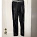 Abercrombie and Fitch Faux Leather Black Skinny Pants Size 25/0