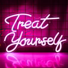 Neon Sign | Treat Yourself | Perfect for Background of Live Shows!