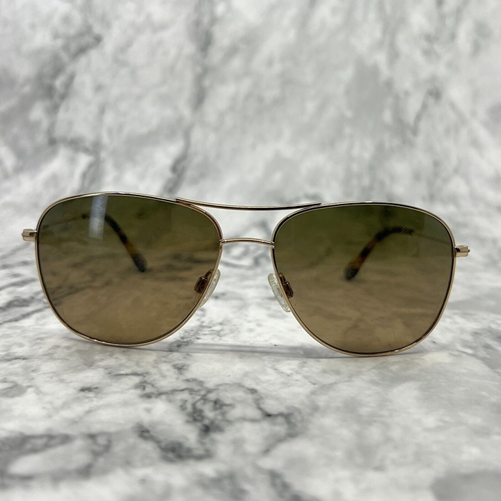 Maui Jim Cliff House Sunglasses MJ247-16 Gold titanium metal 59-15-120 Japan!