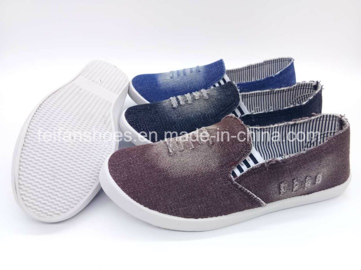 Hot Sale Women Footwear Slip on Injection Loafers Canvas Flat Casual Shoes (FPY8