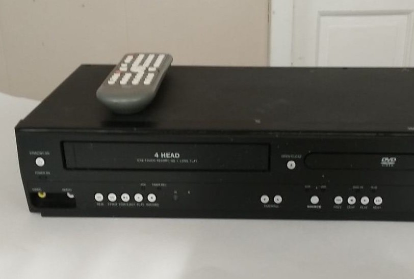 Funai DVD Player VCR Combo Unit With Remote Control