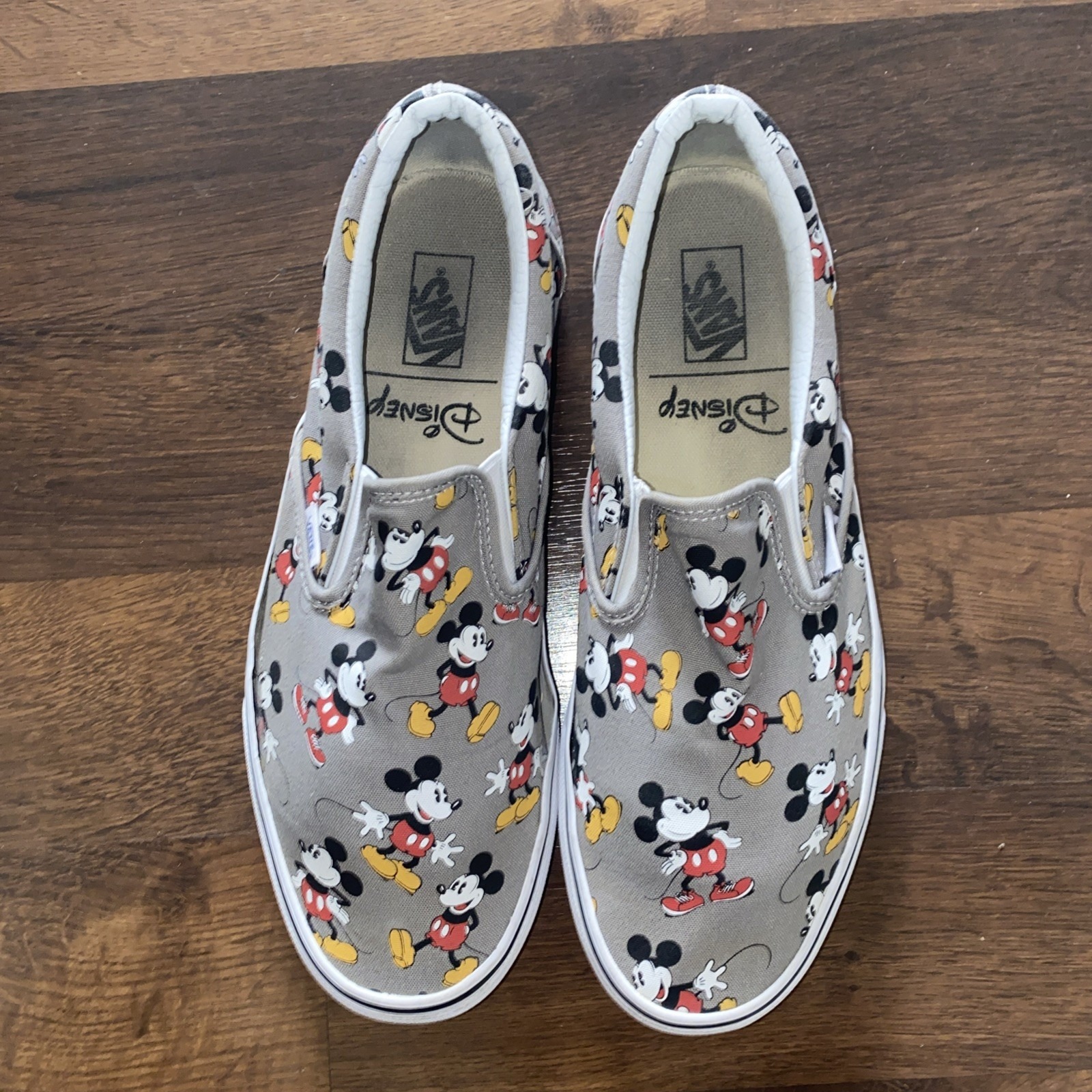 Vans Slip On X Disney Mickey Mouse Size M11/W12.5 Slip On Gray Shoes Sneakers