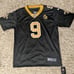 New Orleans Saints Drew Brees jersey black adult large (Rare Tom Benson patch)