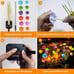 Solar Lights Outdoor Garden, Upgraded 24 LEDs Mushroom Stake Lights, Waterproof
