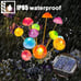 Solar Lights Outdoor Garden, Upgraded 24 LEDs Mushroom Stake Lights, Waterproof