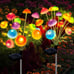 Solar Lights Outdoor Garden, Upgraded 24 LEDs Mushroom Stake Lights, Waterproof