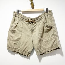 Patagonia Island Hemp Shorts Size 14 Tie Front Beige