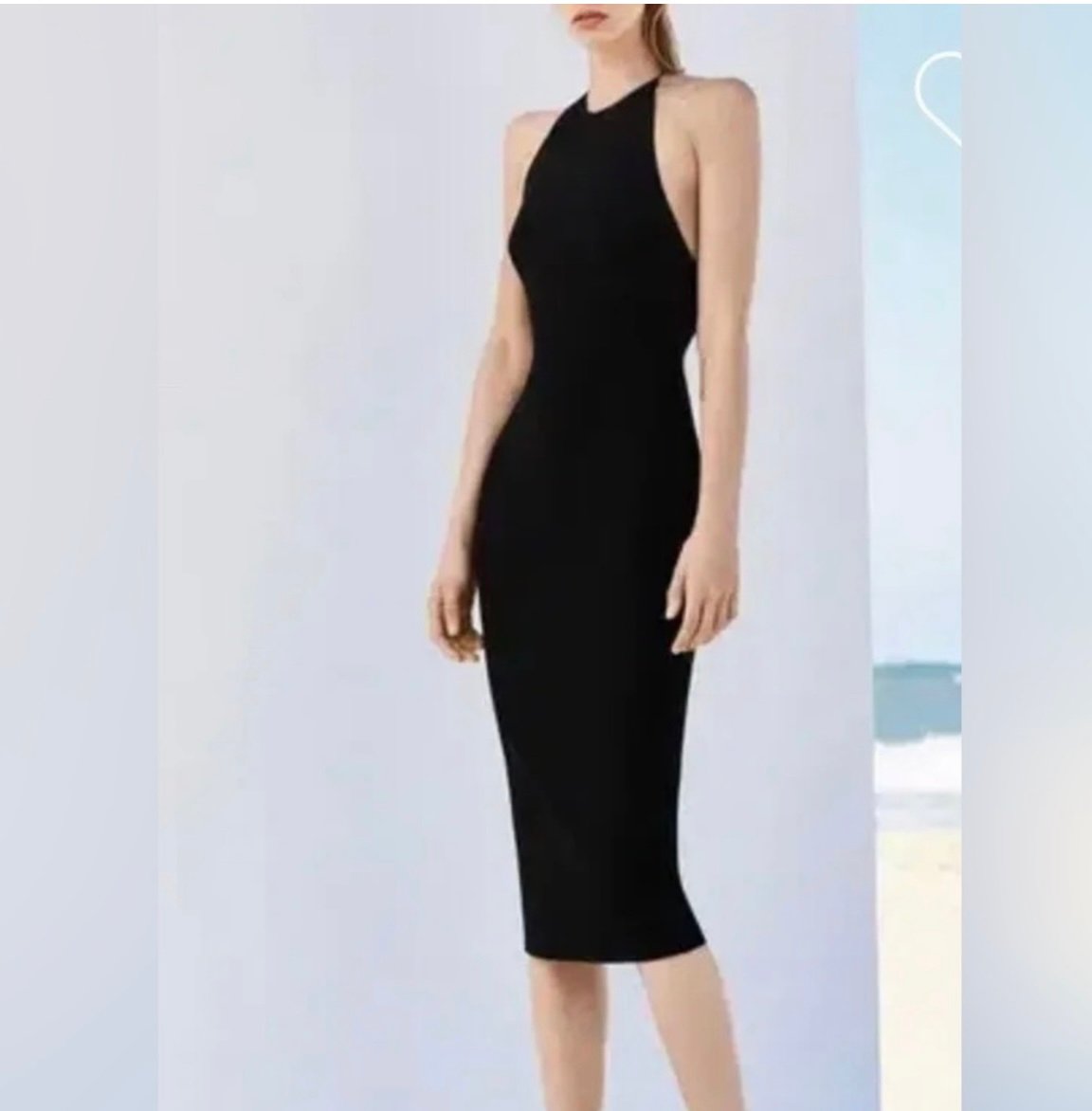 ALEX PERRY - LILA DRESS IN BLACK SIZE 8